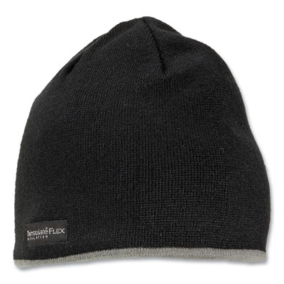 ergodyne N-Ferno 6818 Knit Winter Hat Fleece Lined, One Size Fits Most, Black (16818)