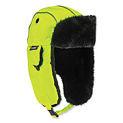 ergodyne N-Ferno 6802 Classic Trapper Hat, Large/X-Large, Lime (16855)