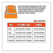 ergodyne GloWear 8210HL Class 2 Economy Mesh Hook and Loop Vest, Polyester, X-Small, Orange (21011)