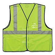 ergodyne GloWear 8216BA Class 2 Breakaway Mesh ID Holder Vest, Polyester, Large/X-Large, Lime (21095)
