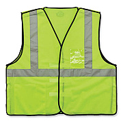 ergodyne GloWear 8216BA Class 2 Breakaway Mesh ID Holder Vest, Polyester, 2X-Large/3X-Large, Lime (21097)