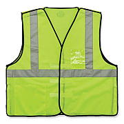 ergodyne GloWear 8216BA Class 2 Breakaway Mesh ID Holder Vest, Polyester, 4X-Large/5X-Large, Lime (21099)