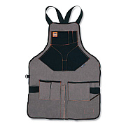 ergodyne Arsenal 5705 Extended Length Canvas Tool Apron, 13 Compartments, 25.5 x 34, Canvas, Gray (13696)