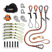 ergodyne Squids 3186 Iron + Steel Worker Tool Tethering Kit, Assorted Max Working Capacities, Lengths and Colors (19656)
