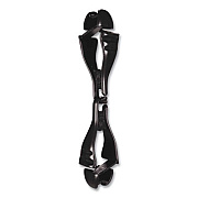 ergodyne Squids 3400 Glove Clip Holder with Dual Clips, 1 x 1 x 6.5, Acetal Copolymer, Black, 100/Carton (19712BULK)