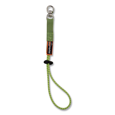 ergodyne Squids 3713 Elastic Loop Tool Tails with Swiveling D-Rings, 10 lb Max Working Capacity, 15" Long, 3/Pack, 20 Packs/Carton (19765BULK)
