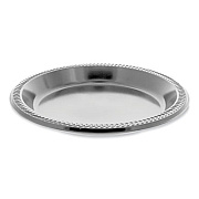 Pactiv Evergreen Meadoware Impact Plastic Dinnerware, Plate, 10.25" dia, Black, 500/Carton (MI10EY)