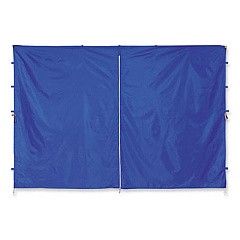 ergodyne Shax 6096 Pop-Up Tent Sidewall with Zipper, Single Skin, 10 ft x 10 ft, Polyester, Blue (12979)
