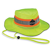 ergodyne GloWear 8935 Hi-Vis Ranger Sun Hat, Polyester, 2X-Large/3X-Large, Lime (23261)