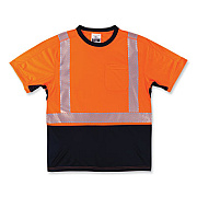 ergodyne GloWear 8283BK Class 2 Lightweight Performance Hi-Vis T-Shirt, Polyester, X-Large, Orange (23515)