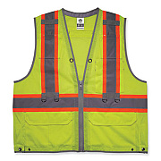 ergodyne GloWear 8231TV Class 2 Hi-Vis Tool Tethering Safety Vest, Polyester, Small/Medium, Lime (24173)