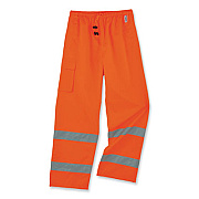 ergodyne GloWear 8915 Class E Hi-Vis Rain Pants, Small, Orange (24412)