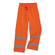 ergodyne GloWear 8915 Class E Hi-Vis Rain Pants, X-Large, Orange (24415)