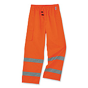 ergodyne GloWear 8915 Class E Hi-Vis Rain Pants, 2X-Large, Orange (24416)