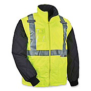 ergodyne GloWear 8287 Class 2 Hi-Vis Jacket with Removable Sleeves, Small, Lime (25492)
