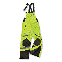 ergodyne GloWear 8928 Class E Hi-Vis Insulated Bibs, 2X-Large, Lime (25526)