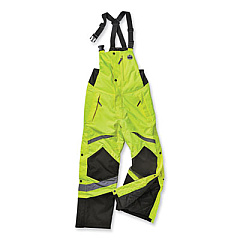 ergodyne GloWear 8928 Class E Hi-Vis Insulated Bibs, 5X-Large, Lime (25529)