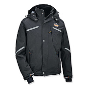 ergodyne N-Ferno 6466 Thermal Jacket with 500D Nylon Shell, 2X-Large, Black (41116)