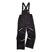 ergodyne N-Ferno 6471 Thermal Bibs with 500D Nylon Shell, Large, Black (41214)