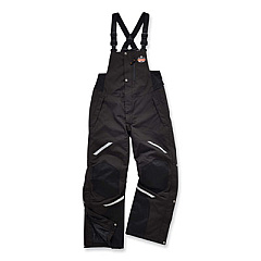 ergodyne N-Ferno 6471 Thermal Bibs with 500D Nylon Shell, 2X-Large, Black (41216)