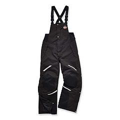 ergodyne N-Ferno 6471 Thermal Bibs with 500D Nylon Shell, 3X-Large, Black (41217)