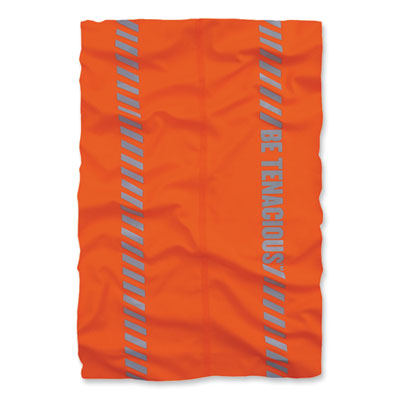 ergodyne Chill-Its 6487R Reflective Cooling Multi-Band, Polyester/Spandex, One Size Fits Most, Hi-Vis Orange (42131)