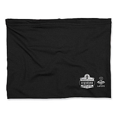 ergodyne Chill-Its 6489 2-Layer Cooling Performance Knit Multi-Band, Polyester/Spandex, Small/Medium, Black (42142)