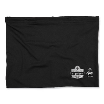ergodyne Chill-Its 6489 2-Layer Cooling Performance Knit Multi-Band, Polyester/Spandex, Small/Medium, Black (42142)