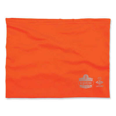 ergodyne Chill-Its 6489 2-Layer Cooling Performance Knit Multi-Band, Polyester/Spandex, Large/X-Large, Hi-Vis Orange (42147)