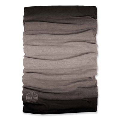 ergodyne N-Ferno 6491 Reversible Thermal Fleece + Poly Multi-Band, One Size Fits Most, Light Gray Fade (42322)