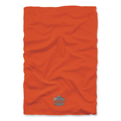 ergodyne Chill-Its 6487 Cooling Performance Knit Multi-Band, Polyester/Spandex, One Size Fits Most, Hi-Vis Orange (42128)