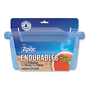 Ziploc Endurables Resusable Silicone Container, 4 Cups, 5.4 x 4.5 x 8.4, Clear, 4/Carton (339969)
