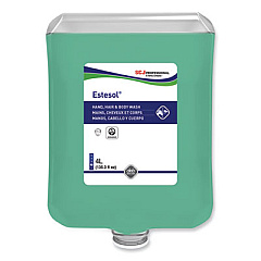 SC Johnson Professional Estesol Hand, Hair and Body Cleaner Manual Cartridge, Rainforest Scent, 4 L, 4/Carton (HAB4LTR)