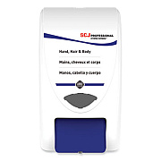 SC Johnson Professional Cleanse Hand, Hair and Body Dispenser, 2 L, 6.4 x 5.7 x 11.5, White/Blue, 8/Carton (SHW2LDP)