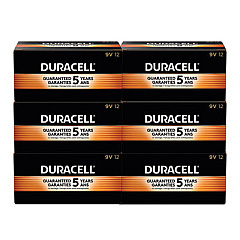 Duracell CopperTop Alkaline 9V Batteries, 72/Carton (MN1604CT)