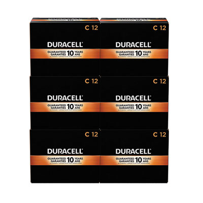 Duracell CopperTop Alkaline C Batteries, 72/Carton (MN1400)