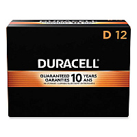 Duracell CopperTop Alkaline D Batteries, 12/Box (MN1300)