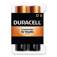 Duracell CopperTop Alkaline D Batteries, Clamshell Pack, 8/Pack (MN13RT8Z)