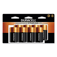 Duracell CopperTop Alkaline D Batteries, Peggable Retail Pack, 8/Pack (MN13R8DWPK)