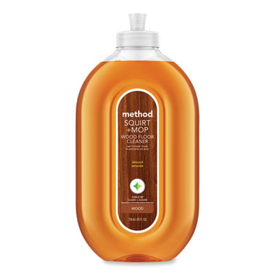 Method Squirt + Mop Wood Floor Cleaner, Almond Scent, 25 oz Squirt Bottle (00562)
