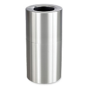 Safco Single Recycling Receptacle, 20 gal, Steel, Brushed Aluminum (9942SS)