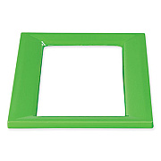 Safco Mixx Recycling Center Lid, 9.87w x 19.87d x 0.82h, Green (9450GN)