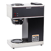 BUNN VPR 12-Cup Commercial Pourover Coffee Brewer, Gray/Stainless Steel (332000015)