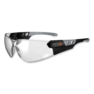 ergodyne Skullerz Saga Frameless Safety Glasses, Frameless, Clear Single I/O Lens (59180)
