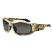 ergodyne Skullerz Odin Safety Glasses, Fog-Off Technology, Kryptek Highlander Full Frame, Smoke Dual Lens (50333)