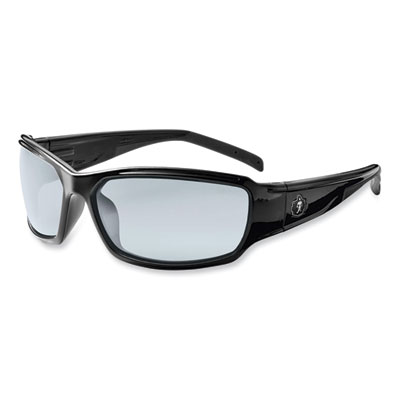 ergodyne Skullerz Thor Safety Glasses, Black Full Frame, Clear Dual I/O Anti-Fog Lens (51083)