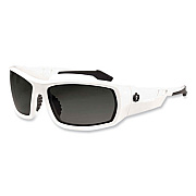 ergodyne Skullerz Odin Safety Glasses, White Full Frame, Smoke Dual Lens (50230)