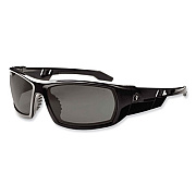 ergodyne Skullerz Odin Safety Glasses, Black Full Frame, Polarized Smoke Dual Lens (50031)