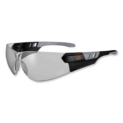ergodyne Skullerz Saga Frameless Safety Glasses, Fog-Off Technology, Frameless, Clear Single I/O Lens (59183)