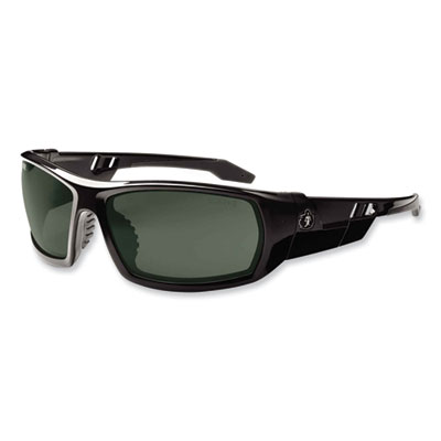 ergodyne Skullerz Odin Safety Glasses, Black Full Frame, Polarized G15 Green Shade 3 VLT Dual Lens (50071)